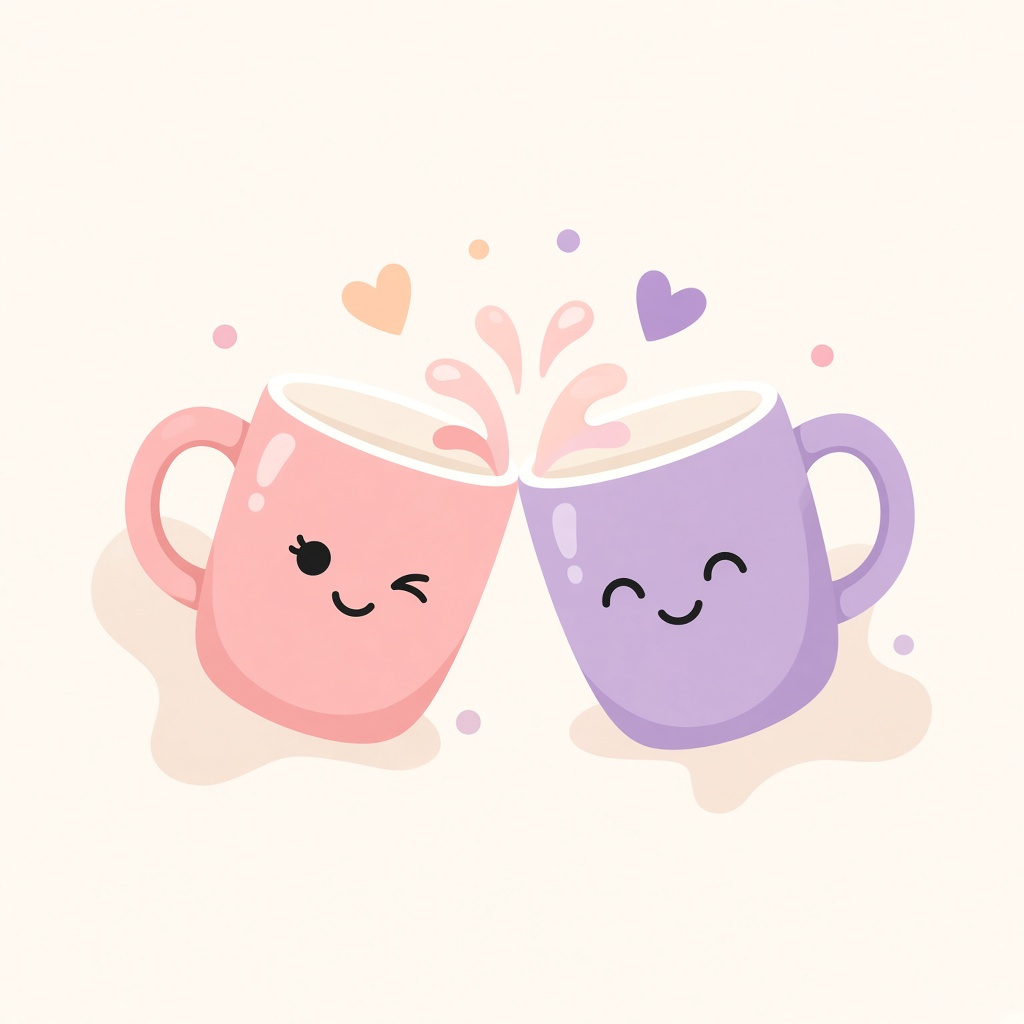 Two mugs side by side