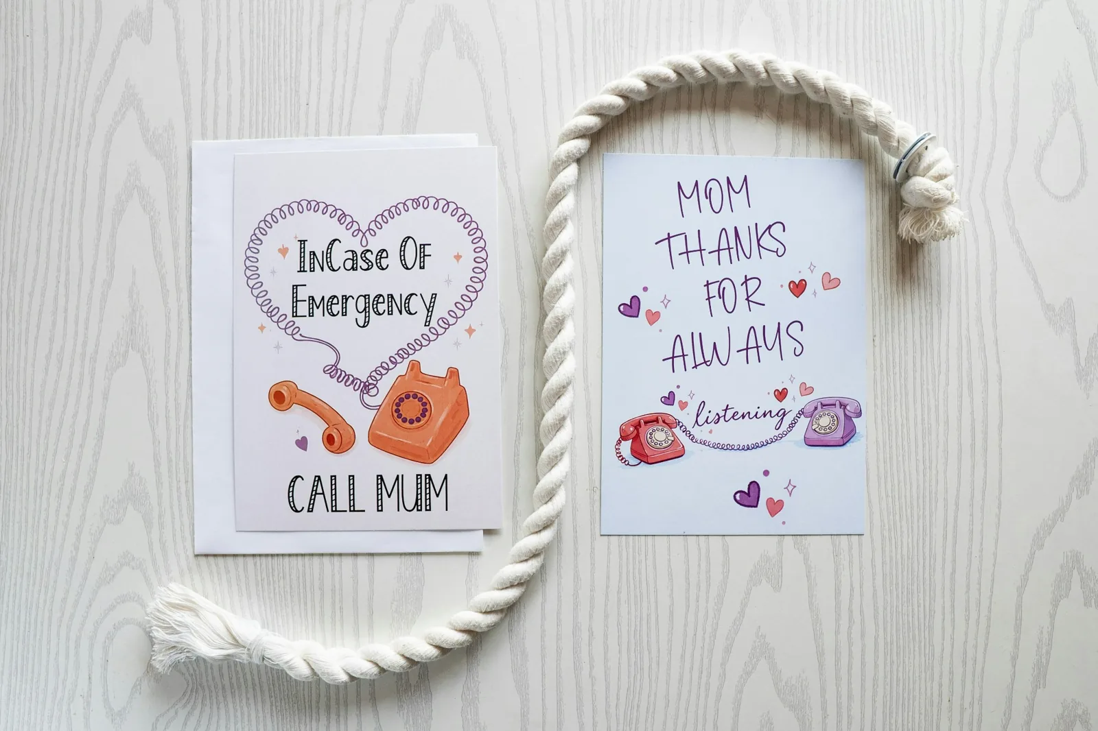 Thoughtful thank-you cards for Mum